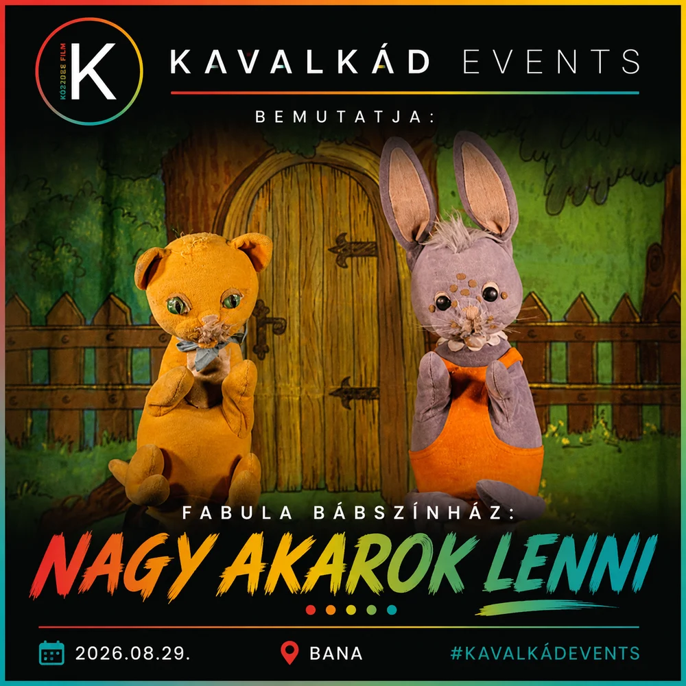 A Nagy akarok lenni hivatalos Kavalkád Events programkártyája