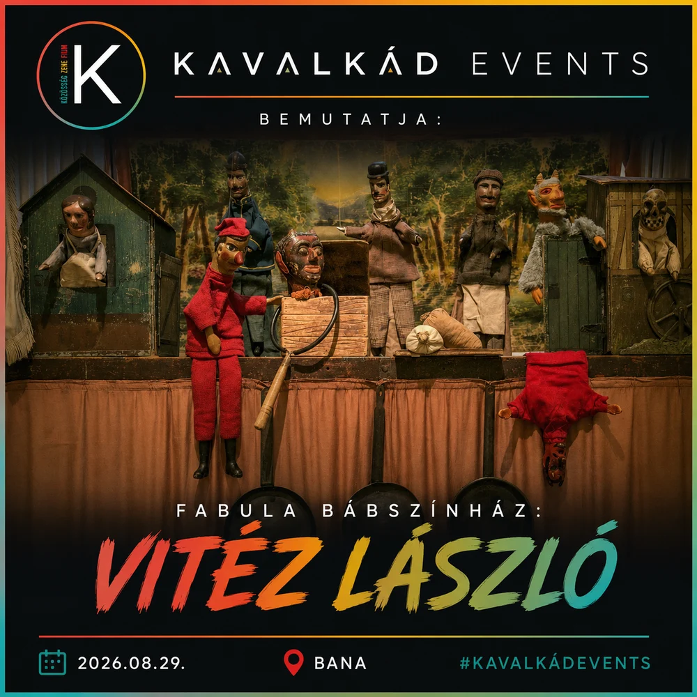 A Vitéz László hivatalos Kavalkád Events programkártyája