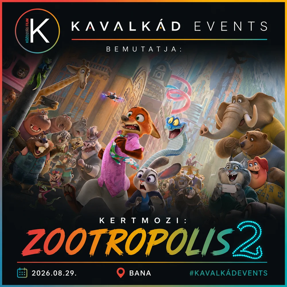 A Zootropolis 2 hivatalos Kavalkád Events programkártyája